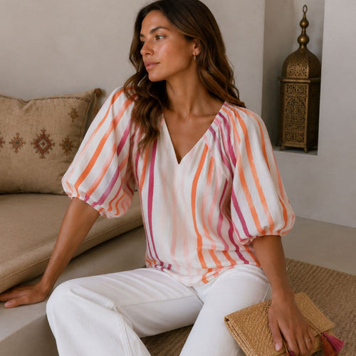 Balloon sleeve top