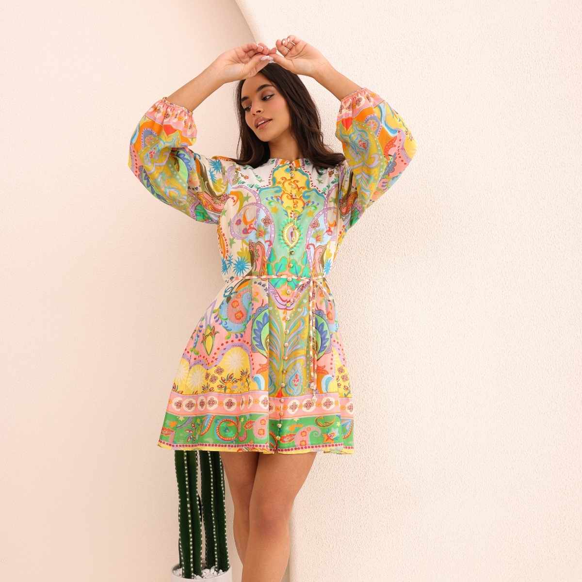 Summer Printed Midi Dress